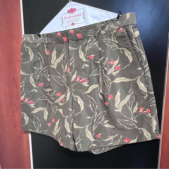 RAG & BONE Jackson Short Army Floral Men's Orange Birds Size 36 - Picture 7 of 12